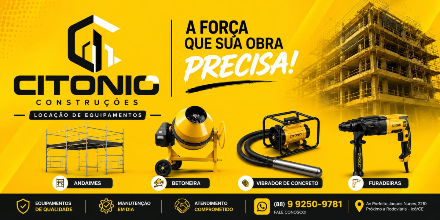 Aluguel de equipamentos para Construções 
